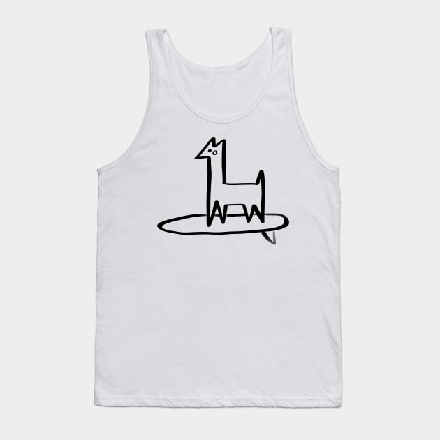 surf dog Tank Top by Angel Rivas